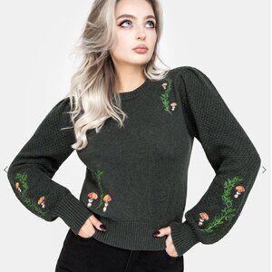 Fable Embroidered Sweater, Size Medium, NWOT